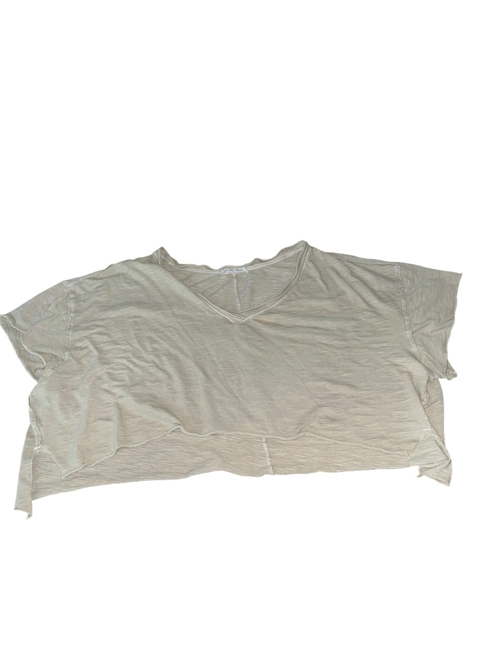 Free People We The Free Cally Boxy Cropped T-Shirt Women's Size M
Green Clay